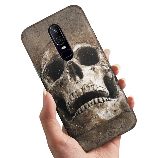OnePlus 7 Pro - Cover/Mobilcover Cracked Skull