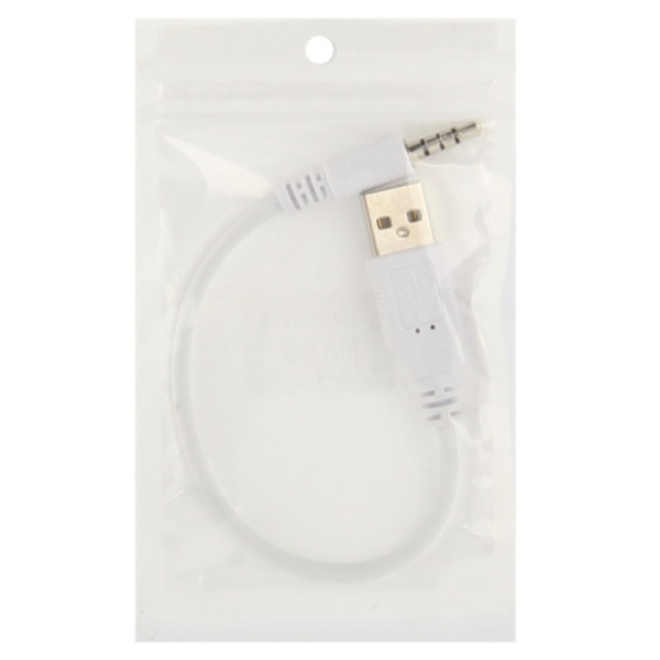 USB Ljudkabel AUX 3.5mm Adapter Vit