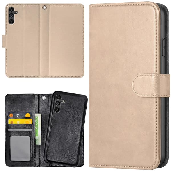 Samsung Galaxy A13 5G/A04s - Plånboksfodral/Skal Beige