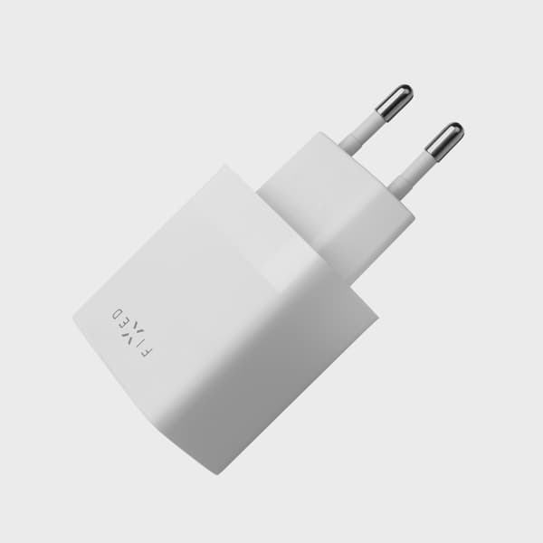 FIXED Hemladdare 2xUSB-A 17W Vit
