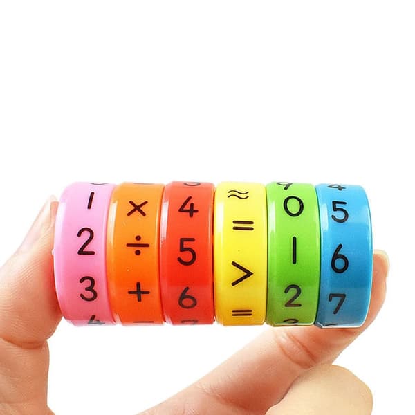 Matematiska Ringar - Kognitiv leksak för Barn - Pedagogisk multifärg