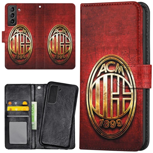 Samsung Galaxy S22 - Mobilcover/Etui Cover A.C Milan Multicolor