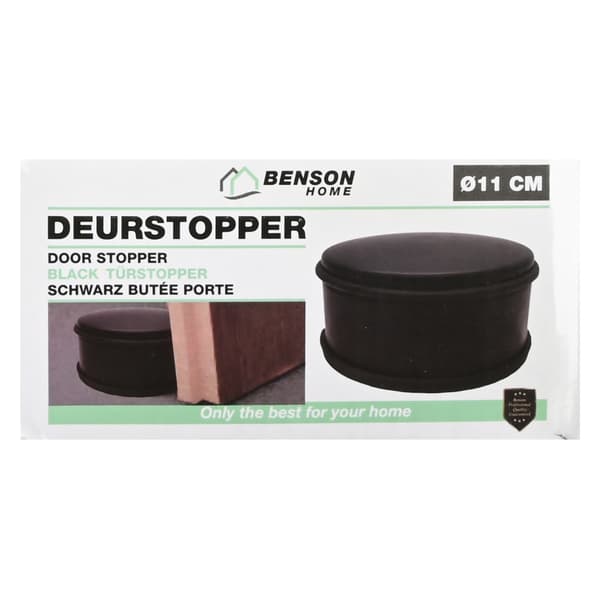 Dörrstopp Ø11 cm svart