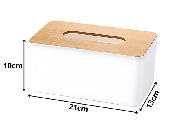 Servetthållare bambu - Förvaringslåda och pappersbox