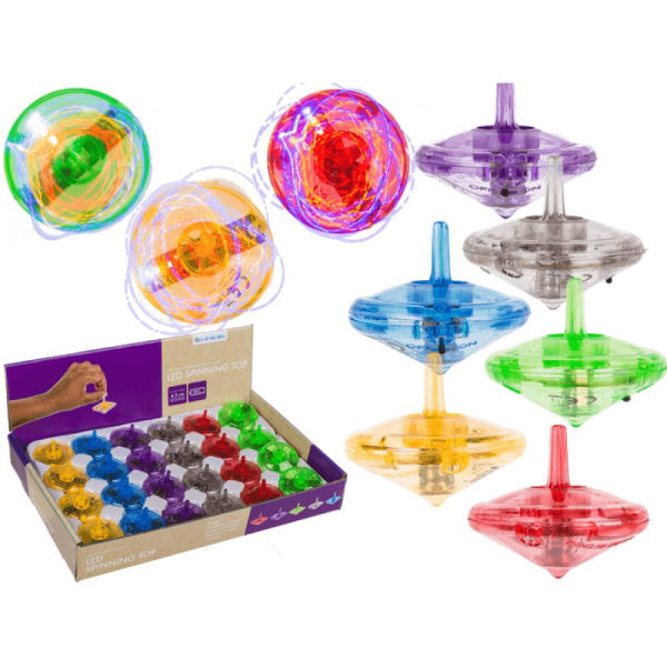 2-Kpl - Pyörivä lelu LED-valolla / Lelupyörä - Lelu Multicolor