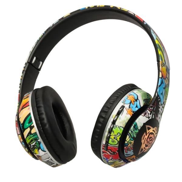 Trådløse Foldbare Over-ear Hovedtelefoner - Bluetooth og LED-lys