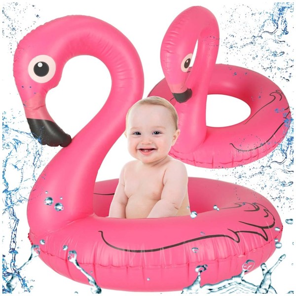 Badring med Sits för Barn - Flamingo