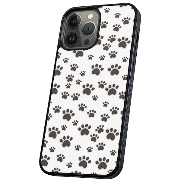 iPhone 16 Pro - Skal/Mobilskal Paw Pattern