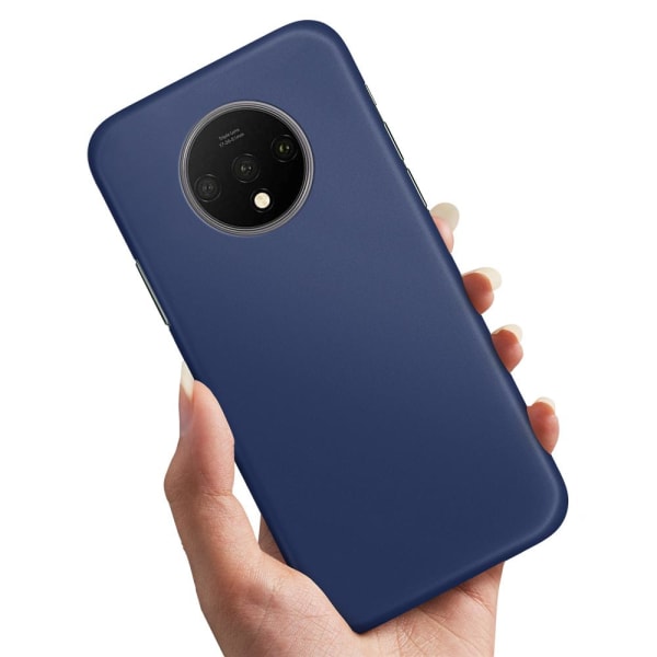OnePlus 7T - Cover/Mobilcover Mørkblå Dark blue