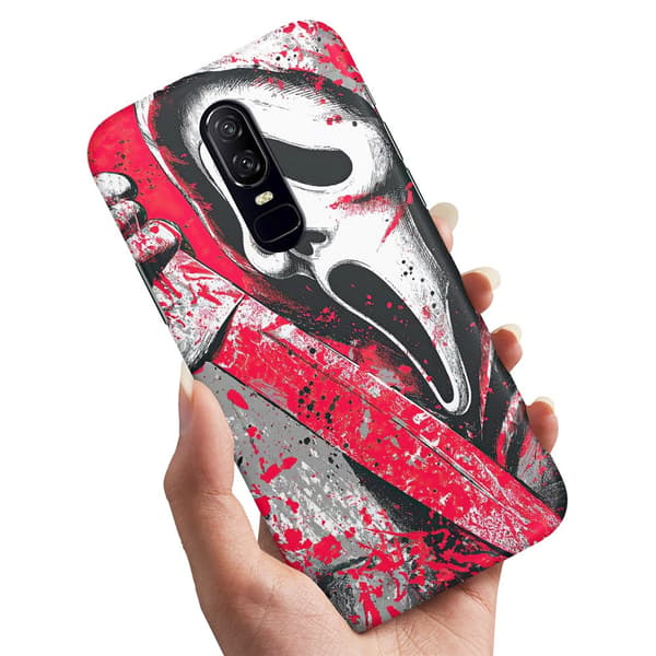 Cover / Mobilcover til OnePlus 7 - Scream Ghostface