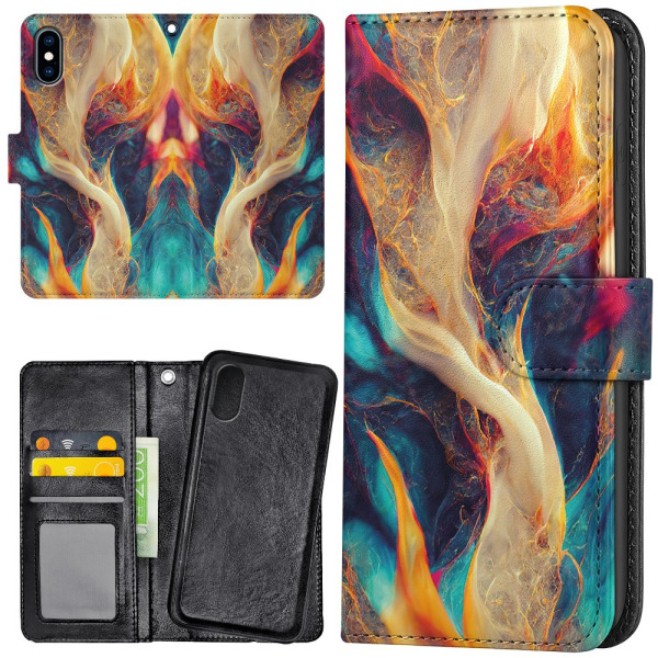 iPhone XS Max - Mobilcover/Etui Cover Abstrakt Mønster