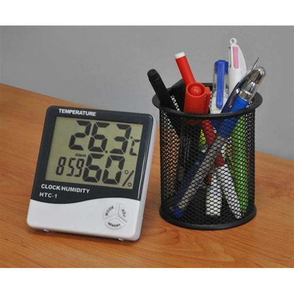 Termometer och Fuktmätare - Digital - Alarm - Klocka