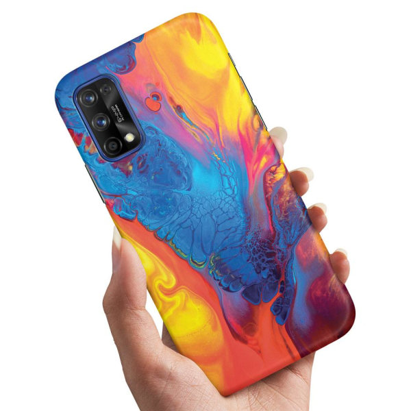 Realme 7 Pro - Deksel/Mobildeksel Marmor Multicolor