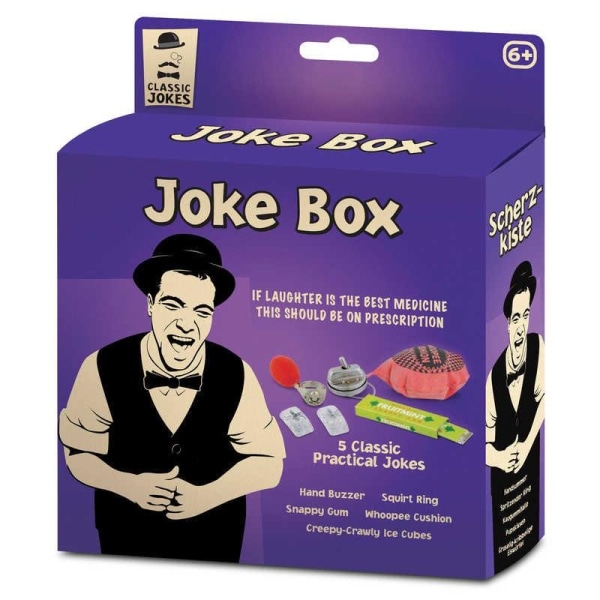 Joke legetøj - Joke box - Pruttepude mv. - 5 dele Multicolor