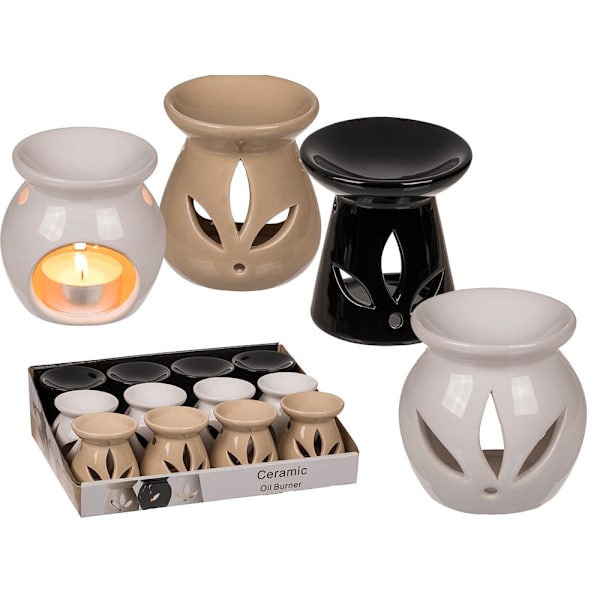 2-Pak Aromalampa for Duftkager / Vokskage Black