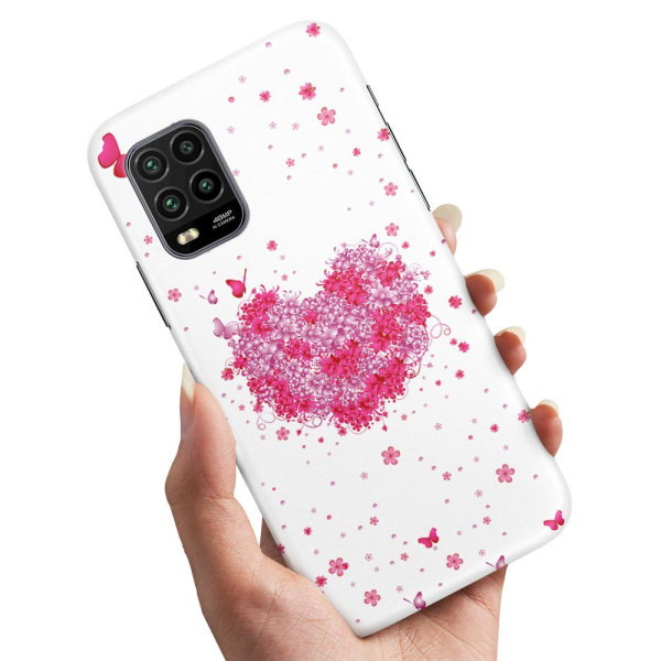 Xiaomi Mi 10 Lite - Cover/Mobilcover Blomsterhjerte