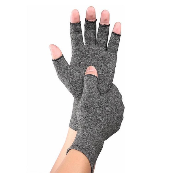 Artrosehandske / Handsker til Artros - Vælg størrelse Stonegrey L