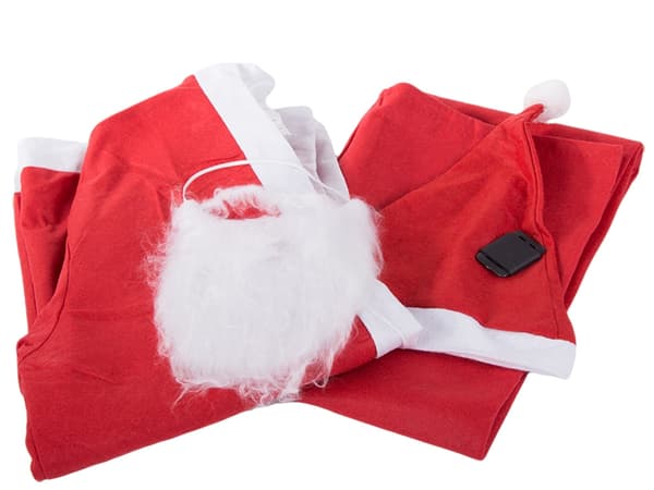 Jultomten dräkt skägghatt