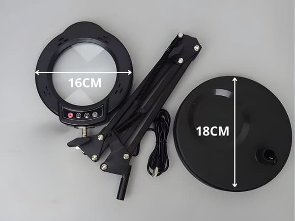 Förstoringslampa skrivbord 10x LED