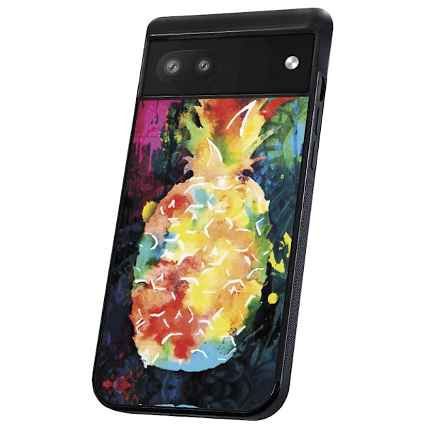 Google Pixel 6A - Deksel/Mobildeksel Regnbue Ananas