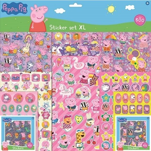 Greta Gris Stickerset XL - Perfekt för kreativa projekt!