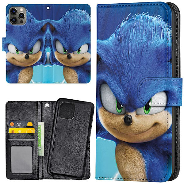 iPhone 13 Pro - Plånboksfodral/Skal Sonic the Hedgehog multifärg