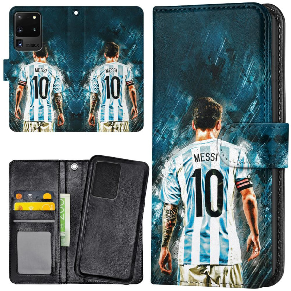 Samsung Galaxy S20 Ultra - Plånboksfodral/Skal Messi