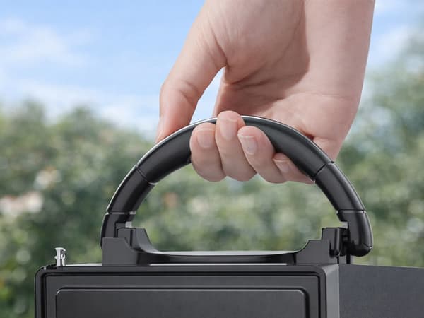 Trådlös bluetooth-högtalare portabel radio med display