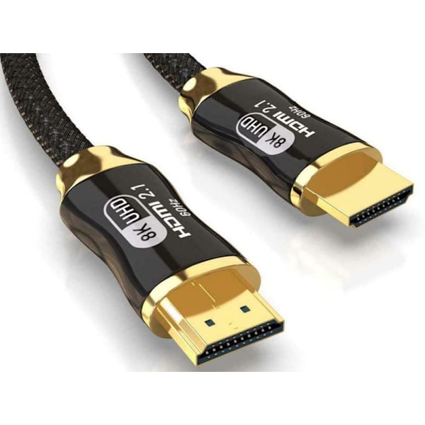 1.5m HDMI 2.1 Kabel - Ultra HD 8K - Guldpläterad