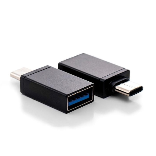 2-Kpl - Adapteri MacBook - Thunderbolt 3 USB 3.0:aan Black