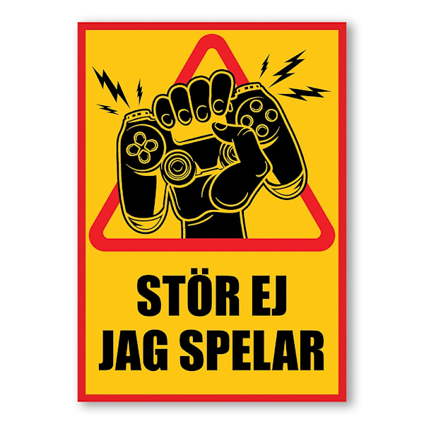 Spelar Stör Ej / Varningsskylt - Skylt A4