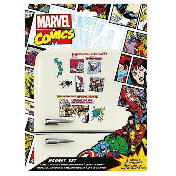 23-Kpl - Marvel Jääkaappimagneetit - Spider-man, Iron Man ym. Multicolor
