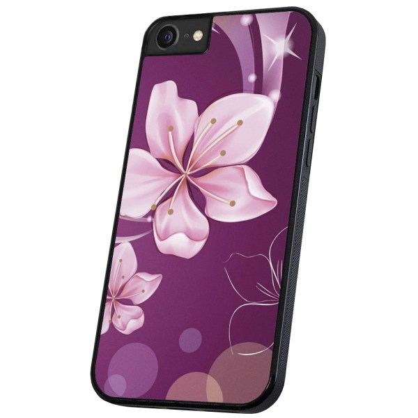 iPhone 6/7/8 Plus - Cover/Mobilcover Hvid Blomst