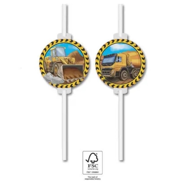 FSC-certifierade pappersstråar från Construction Grabber, 4-pack