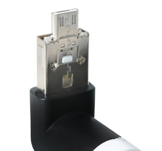 Tuuletin Micro-USB - Liitä puhelimeen Black