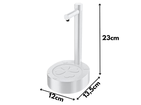 Vattenpump dispenser USB flaska White