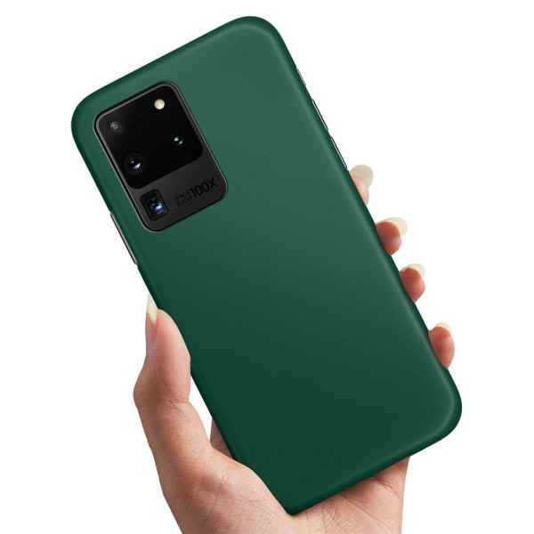 Samsung Galaxy S20 Ultra - Cover/Mobilcover Mørkgrøn Dark green