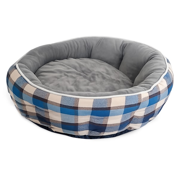 Hundbädd mjuk fluffig small medium grå