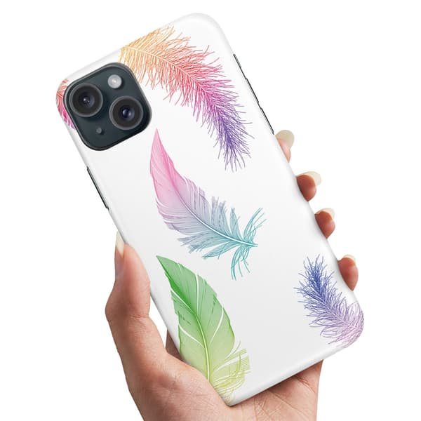 Deksel / Mobildeksel til iPhone 15 - Fjær