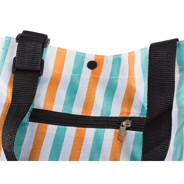 Indkøbstrolley / Indkøbstaske - Taske med hjul MultiColor Randig