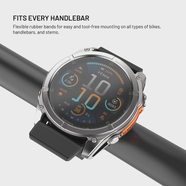FIXED Styrfäste hållare för Garmin smartklockor 26mm Svart