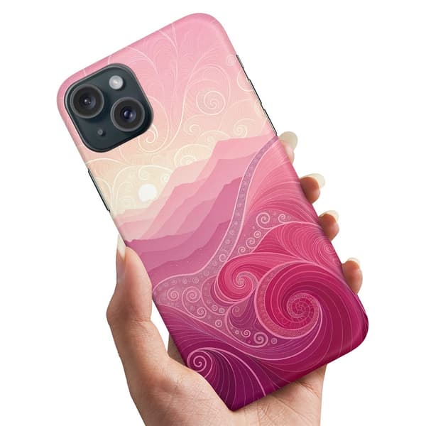 Deksel / Mobildeksel til iPhone 14 - Pink Hills