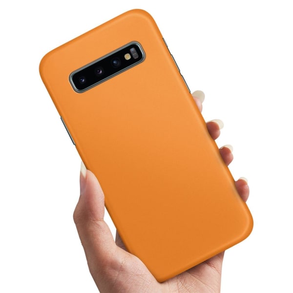 Samsung Galaxy S10 Plus - Skal/Mobilskal Orange Orange