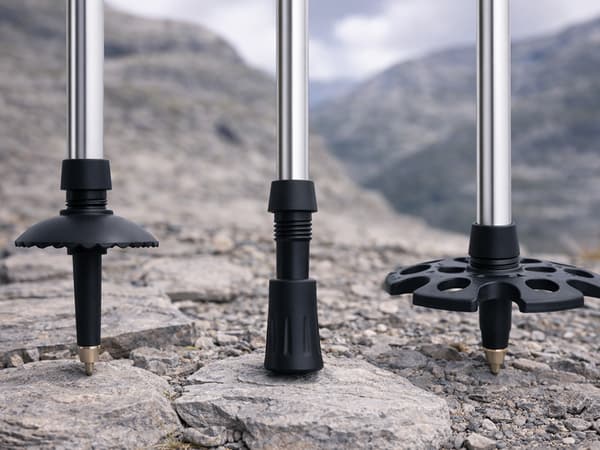 Gåstavar nordic walking set Silver