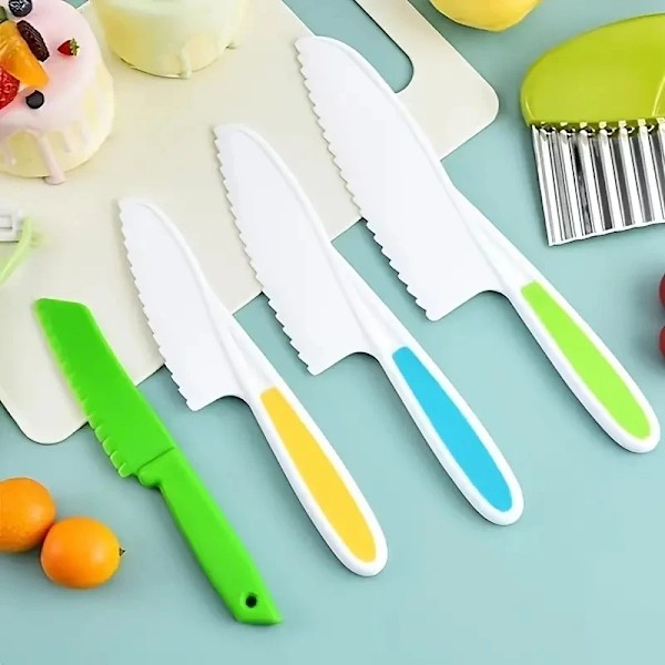 Knivssæt til Børn 6-dele - Børnevenlige knive Multicolor