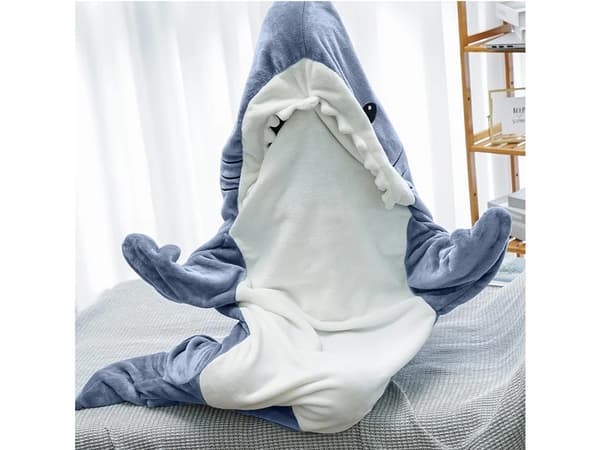 Hajfilt pyjamas nattkläder kostym varm vinterhuvtröja tjock m M