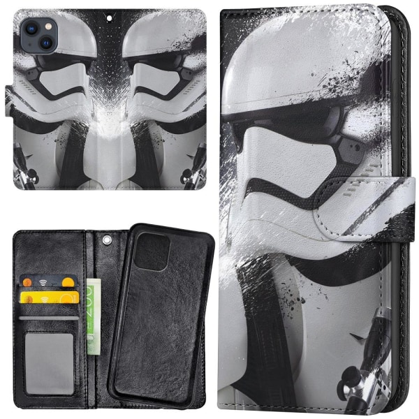 iPhone 14 Plus - Plånboksfodral/Skal Stormtrooper Star Wars