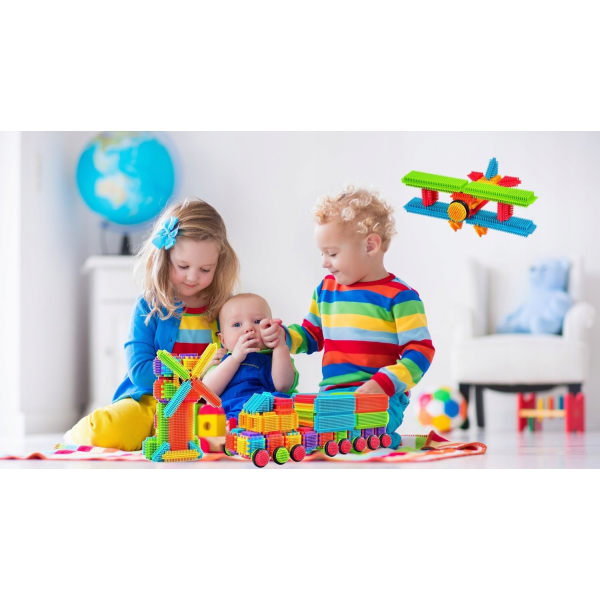 Nopper Byggesæt Legetøj - 192-dele Multicolor