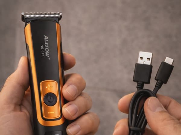 Skäggtrimmer hårklippare USB med tillbehör