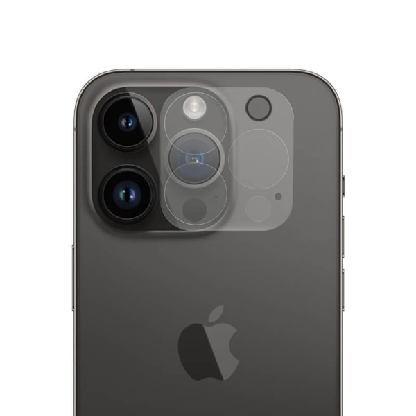 2stk iPhone 15 Pro/15 Pro Max - Kameraskjermbeskytter - Temper Transparent
